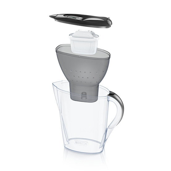 Brita Marella 2,4 L Maxtra Pro (szürke) vízszűrő kancsó induló csomag, 3 db szűrőbetéttel